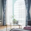 Curtain & Drapes Living Room Curtains Grey Stitching 90% High Shading Bedroom Blackout Modern Ktchen Window