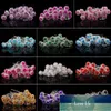 20 adet Kristal Alaşım Rhinestone Diamante Gül Çiçek Saç Pimleri Düğün Nişan Saç Klip Sticks Takı Aksesuarları Gelin için
