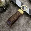 With box Official Original Luxury designer Car leather keychain straps fashion female mens cute long high quality golden key Chain Pattern Metal Pendant