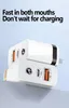 مهايئ شاحن جداري USB 18 وات من النوع C PD 2.4A شاحن قابس أمريكي سريع الشحن لجميع هواتف Samsung huawei White Retail Box