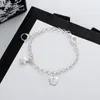 Bracelet de créateur de luxe, étoile créative, cœur, chaîne à trois styles, matériau plaqué argent, fourniture de bijoux K3