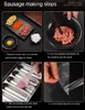 스테인레스 스틸 소시지 메이커 금형 DIY 햄 핫도그 만들기 금형 소시지 상자 베이킹 도구 주방 부엌 액세서리