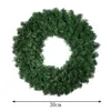 Decorative Flowers & Wreaths 1pc DIY Christmas Decoration Wreath Plain Green Spruce 30-40cm Rings Pine Xmas Door Ornament Craft Item