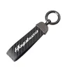 Keychains Fashion Motorcycle Carbon Fiber Leather Rope Keychain Key Ring For SUZUKI GSX1300R HAYABUSA GSX 1300R GSX1300