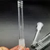 Glas-Downstem-Diffusor mit 6 Schnitten für Shisha-Rohre, bündig oben, 14–18 mm weiblicher Reduzieradapter, Lo Pro, diffuser Down-Stem für Glasbecher-Bong-Wasserpfeifen