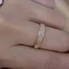 18K Сплошные кольца 0.20CT Алмазные желтые золотые ювелирные изделия (AU750) Jewelri для женщины Accessori Jewelri Surring 2022 Trend Wedding Rings
