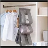 Bags Housekeeping Organization Home & Gardenhigh Quality 5 Pocket Hanging Handbag Organizer Wardrobe Closet Transparent Storage Door Wall Cl