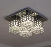 Modern Basit Tasarım Kare Kristal Tavan Işıkları Lamparas Plafons Oturma Odası Yatak Odası Için Luminarias Para Salon
