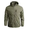 Mens Plus Size Outerwear Coats Jackets Sportswear Windbreaker Military Thin For Men Casual Streetwear Breathable Hooded Clothing