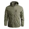 Capispalla da uomo taglie forti Cappotti Giacche Abbigliamento sportivo Giacca a vento militare Sottile per uomo Casual Streetwear Abbigliamento con cappuccio traspirante