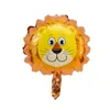 Mini Cartoon Animals decor Foil Balloon Tiger Lion Cow Monkey Aluminum Film Balloons Kid Toy Birthday Wedding Party Decoration