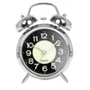 Other Clocks & Accessories Retro Digital Alarm Clock Metal Silent Non-Ticking Battery Desk Quartz Travel With Backlight For Bedroom