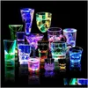 Evenement Feestelijke Gardennovelty Led Whisky S Drinken Glas Cup Knipperende Beer Bar Party Wedding Club Woondecoratie voor Glow Supplies Drop Delive