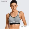 Sports Bra Mulheres Alta Impacto Apoio Moisture-Wicking Bounce Control Wirefree Não Padding Plus Size