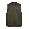 Men's Vests Men Multi-Pocket Classic Waistcoat Male Sleeveless Unloading Solid Coat Work Vest Pographer Tactical Mesh JacketMen's Phin22