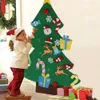 DIY Felt Kerstboom Kinderen Speelgoed Kunstmatige Kerstboom Muur Opknoping Ornamenten Home Kerstdecoratie Xmas Gift Over GGB2402