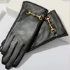 Fem fingrar handskar kvinnors handske kvinnor äkta fårskinn läder vinter elegant mode handled kör högkvalitativ termisk mantens S2900