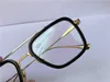 fashion design mannelijke optische bril 006 vierkante K gouden frame eenvoudige stijl transparante brillen topkwaliteit heldere lens208S