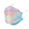 KN95 Barn Ansiktsmaskar Skyddande Engångsutskrift Gradient Heart Anti-Dust Anti-Fog Fish Willow Shaped Kid Facemasks