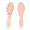 new Home Bamboo Bristles Detangling Wooden Hair Brush Wet or Dry Oval Hairbrush for Women Men and Kids EWD5839