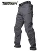Tacvasen Tactical Cargo Pantalons Mens Street Lambat Armée Pantalon Militaire Coton De nombreuses poches Stretch Security Pantalons Hommes 210616