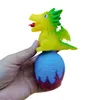 NIEUWE !! Cartoon Gift Box Flip Leuke Dinosaurus Ei Pinch Toy Decompression Vent