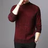 BOLUBAO Maglioni slim da uomo di marca Uomo Pullover di cotone tinta unita di qualità Maglione dolcevita selvaggio slim fit maschile 210518