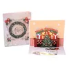 Greeting Cards 3D Up With Envelope Cut Post Card For Birthday Christmas Valentine' Day Party Wedding Decoration #02