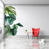 Wall Stickers 2Pcs Selfadhesive Leaves Sticker PVC Tropical Plant Background Nordic Style Art Home Decor Whole8917541