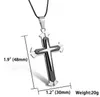 3 couches Knight Cross Pendentif Collier en acier inoxydable Chaîne en acier inoxydable Or Noir Couleur Bijoux Cadeaux Pour Hommes Femmes