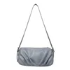 Akşam Çanta Kıvrımlar Küçük PU Deri Kadın Çanta Ve Çantalar Eğilimleri Omuz Baguette Koltukaltı Çanta 2021 Lüks Tasarımcı Mavi Green1