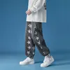 Pantalones vaqueros con estampado de estrellas y pierna recta para hombre, tendencias de moda, estilo Punk, ropa para adolescentes, pantalones vaqueros holgados de gran tamaño, ropa de calle Harajuku