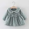 Bebek Casual Elbiseler Sonbahar Noel Moda Çocuk Kız Ruffles Elbise Güzel Bebek Giysileri Born Vestido Takım Elbise 210429