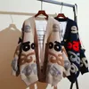 Ins Sweater Cardigan Femmes Étudiantes Lâche Paresseux Vent Longue Section Coréenne Automne Manteau Sauvage 210427