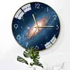 Nordic Modern Silent Wall Clock Glas Woonkamer Tafel Home Klokken Wall Home Decor Creatieve Marmeren Horloge Keukenklok FZ215 211112