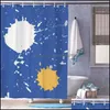 Aessoires Home Gardenatmosfeer Blauw Cloud Daytime Sky Space Bath Gordijn Badkamer Decor Douche Housewarming Gift 72x72 inch Gordijnen DR