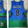 Men Basketball Jerseys 21 Dominique 55 Dikembe Wilkins Mutombo 8 Steve 4 Spud Smith Webb Retro Jersey