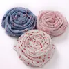 Fashion Bubble Pure Color Bubble Chiffon Printed Scarf Rektangulär För Kvinnor Muslim Headscarf Color 20