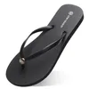 2021 Sommar Flip Flops Kvinnor Flat med Seaside Glazed Blue Beach Slippers Non-Slip Sand Grå Guld Vit Utrikeshandel