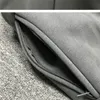Solidne spodnie dresowe 20FW Mężczyźni Spodnie Damskie Aksamitne Bawełniane Spodnie Zipper Kieszonkowy Tag