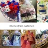 100 шт. Buganga Bags Смешанные Цвет с Драйвшими Ювелирные Изделия Сумка Для Свадьбы Пусть оформление Рождества