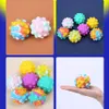 3D Fidget giocattoli spingere bolla palla gioco sensoriale giocattolo pupazzo di neve natale per l'autismo bisogni speciali adhd squishy stress stress reliver kid divertente anti-stress A48