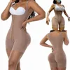 Women's Full Body Shapewea Tummy Control Adjustable Crotch Open Bust Skims Kim Fajas Colombianas Post Surgery Compression 220112