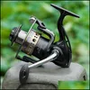 Sport Utomhus Fiske Reel GA1000-7000 Unidirectional Non-Gap Spinning hjulhastighetsförhållande 5.5: 1 FL Metal Wire Loop YL-0038 Baitcasting re