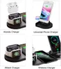 6 in 1 Standard del caricatore wireless portatile Qi Dock di ricarica rapida per AirPods Pro / AirPods / iPhone / Samsung / Huawei / HTC / Sony