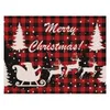 Weihnachten Tischset Buffalo Plaid Lattice Esstisch Matten Home Xmas Decoratin HH21-772