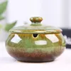 Creative Household Ceramic Ashtrays Chinese Large vintage Decorative Ashtray with Cover