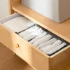 Gavetas de armazenamento roupa interior sutiã organizador caixa gaveta armário organizadores divisor boxs para cachecóis meias roupas 2