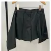 Summer Fashion Temperament Casual Elegant Gray High Waist Wide Leg Irregular All-match Pocket Shorts Women 16F1191 210510