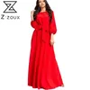 Women Dress Lantern Sleeve Bandage Maxi Temperament Party es Wrist Plus Size Vintage es 210513